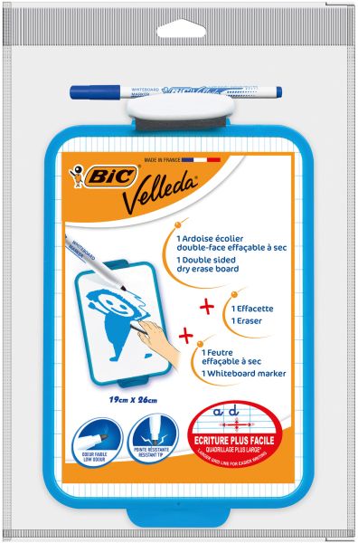 Bic schultafel velleda 841360 weiss 19x26cm - Bic-841360-3086129999576