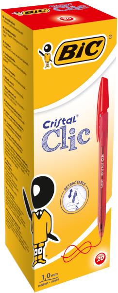 Bic kugelschr. cristal clic 1mm 850734 rot 20 stück - Bic-850734-0070330171633-04.jpg
