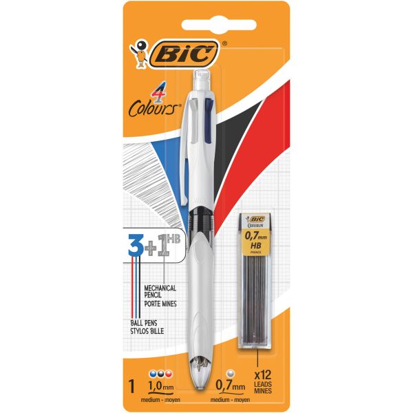 Bic kugelschreiber + minenhalter 942103 4 colours 3+1, multifunction - Bic-942103-3086123449541