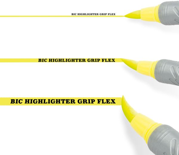 Bic highlighter flex 950470 assortiert 4 stk - Bic-950470-3086123498587