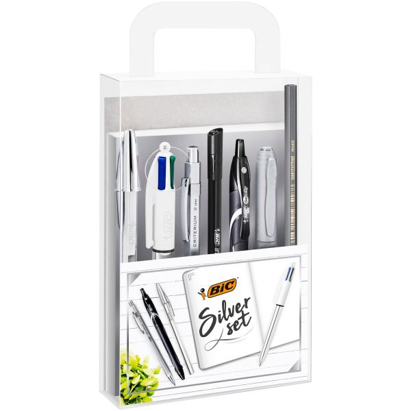Bic schreibset silver kit 9576121 7 stück ass. - Bic-9576121-3086123519305