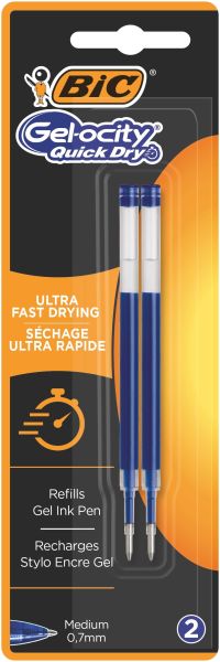 Bic gel-ocity quick dry 0.7mm 967378 blau, refill - Bic-967378-3086123543546