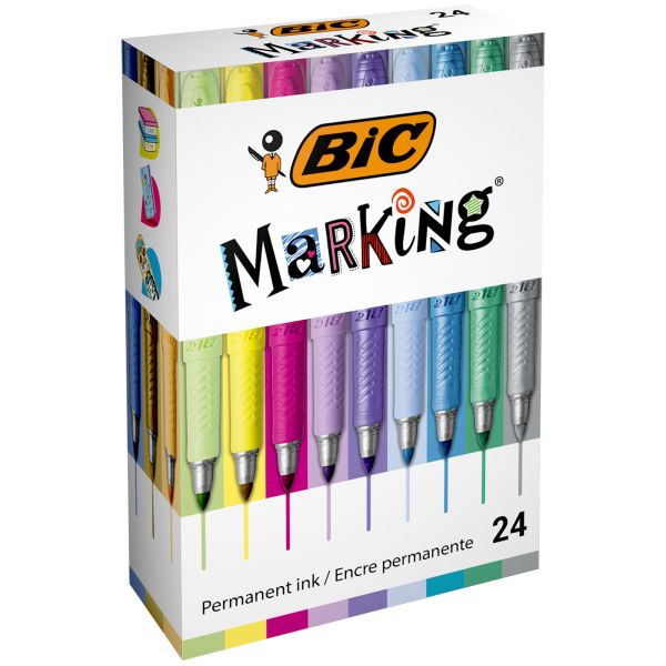 Bic marking set 992731 24 stück, ass. - Bic-992731-3086123595422