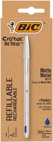Bic kugelschreiber crystal 0.32mm 997202 blau / renew - Bic-997202-3086123640139