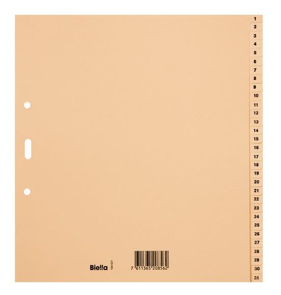 Biella kartonregister a4 19443100u braun 1-31 - Biella-19443100u-7611365208562-02.jpg