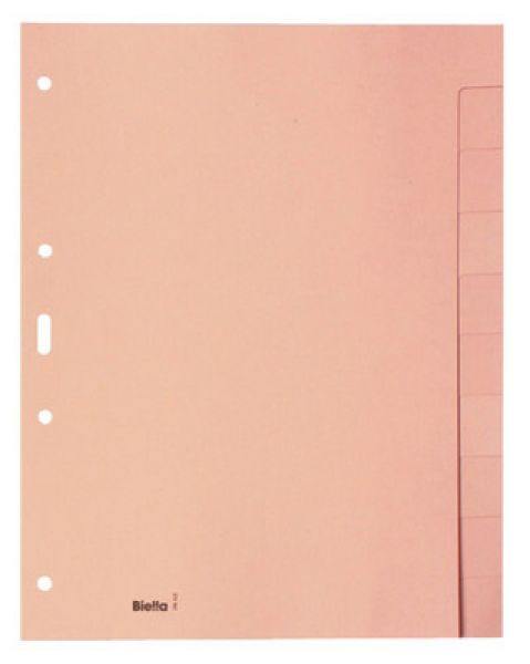 Biella kartonregister a4 19641000u gelb blanko 10-teilig - Biella-19641000u-7611365209248