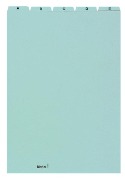 Biella kartei-leitkarten a-z a4 hoch 21442605u blau 25-teilig - Biella-21442605u-7611365211210