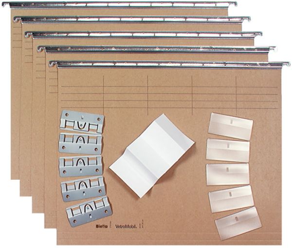 Biella hängemappen-set a4 27045600u olive 32x26cm 5 stück - Biella-27045600u-7611365218523