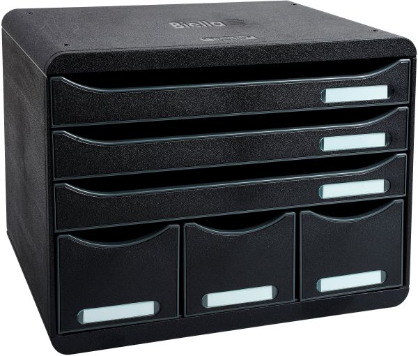 Biella ablagebox storebox a4+ 30671402bidu schwarz, 6 schubladen - Biella-30671402bidu-7611365474639