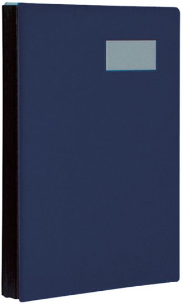 Biella unterschriftenmappe a4 34342007u dunkelblau 20-teilig - Biella-34342007u-7611365287123