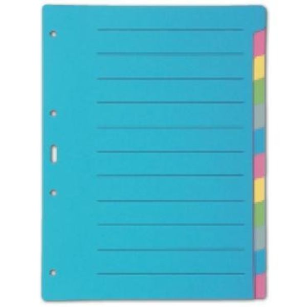 Biella kartonregister a4 46141200u bunt 12-teilig - Biella-46141200u-7611365257065