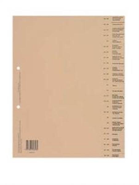 Biella bauabrechnungsregister a4 46442691u braun fr 26-teilig - Biella-46442691u-7611365323562