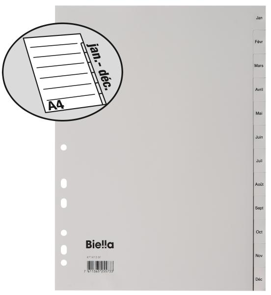 Biella register pp a4 47141391u grau jan-déc fr - Biella-47141391u-7611365255733