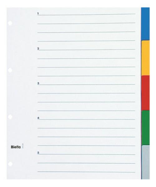 Biella register pp a4+ 47900500u farbig 5-teilig - Biella-47900500u-7611365288830