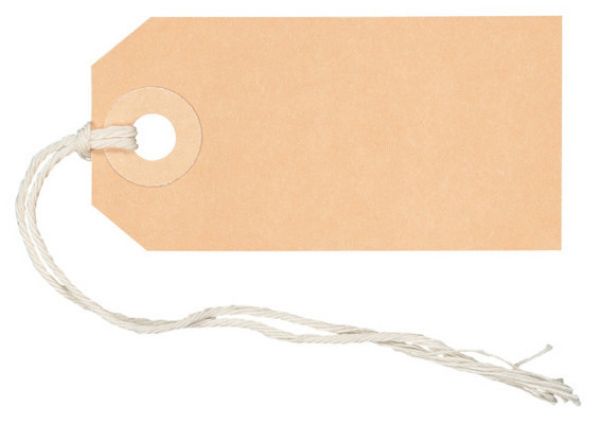 Biella anhänge-etiketten 35x70mm 56107000u braun 50 stück - Biella-56107000u-7611365357574