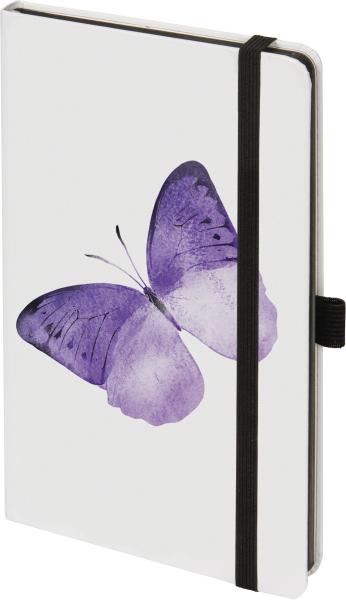 Biella notizbuch kompagnonwhitetrend 5845337422u butterfly,gepunkt. 12.5x19.5cm - Biella-5845337422u-7611365489930