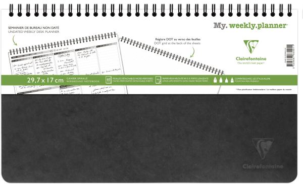 Biella agenda agebag undatiert 783491c weekly 60 blatt sw. 29.7x17cm - Biella-783491c-3329687834911