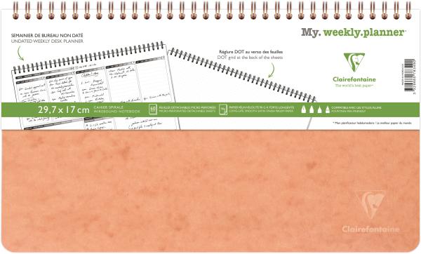 Biella agenda agebag undatiert 78349c weekly 60 blatt tab. 29.7x17cm - Biella-78349c-3329680783490