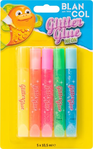 Blancol glitter glue pen neon 32402 5x10,5ml - Blancol-32402-7610067324020