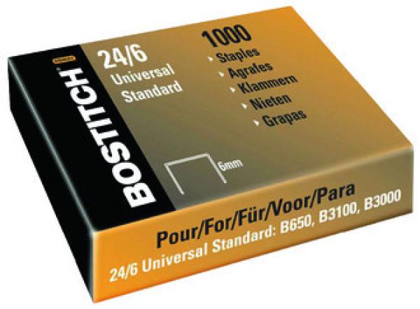 Bostitch heftklammern 24/6 mm 2461mgal 1000 stück - Bostitch-2461mgal-5902013912712
