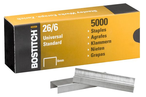 Bostitch heftklammern 26/6 mm 26-06-5mgal 5000 stück - Bostitch-26-06-5mgal-5902013926405