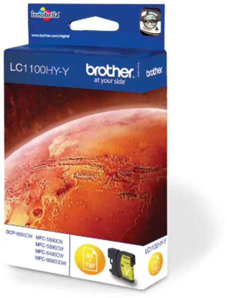 Brother tintenpatrone hy yellow lc-1100hyy mfc-6490cw 750 seiten - Brother-lc-1100hyy-4977766659901-03.jpg