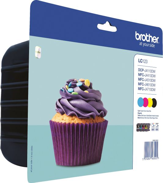 Brother valuepack cmybk lc-123valbp dcp-j4110dw 600 seiten - Brother-lc-123valbp-5014047563225