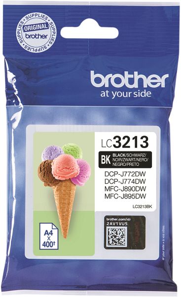 Brother tintenpatrone schwarz lc-3213bk dcp-j774dw 400 seiten - Brother-lc-3213bk-4977766762250