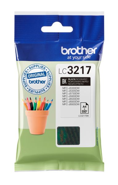 Brother tintenpatrone schwarz lc-3217bk mfc-j6530dw 550 seiten - Brother-lc-3217bk-4977766762113