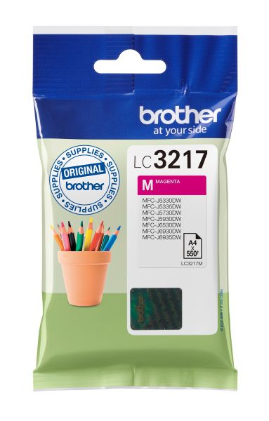Brother tintenpatrone magenta lc-3217m mfc-j6530dw 550 seiten - Brother-lc-3217m-4977766762137