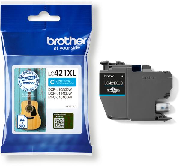 Brother tintenpatrone hy cyan lc-421xlc dcp-j1050 500 seiten - Brother-lc-421xlc-4977766810418-02.jpg