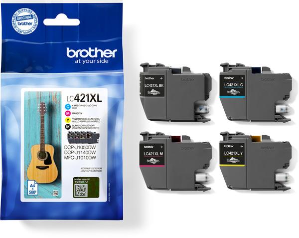Brother valuepack tinte cmybk lc-421xlval dcp-j1050 500 seiten - Brother-lc-421xlval-4977766813594-02.jpg