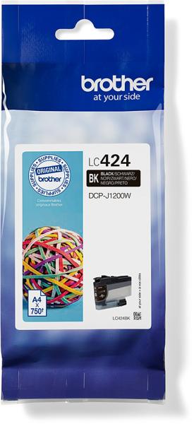 Brother tintenpatrone schwarz lc-424bk dcp-j1200 750 seiten - Brother-lc-424bk-4977766810449-03.jpg