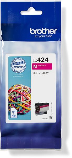 Brother tintenpatrone magenta lc-424m dcp-j1200 750 seiten - Brother-lc-424m-4977766810463-03.jpg
