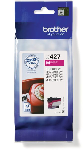 Brother tintenpatrone magenta lc-427m mfc-j5955 1500 seiten - Brother-lc-427m-4977766815482