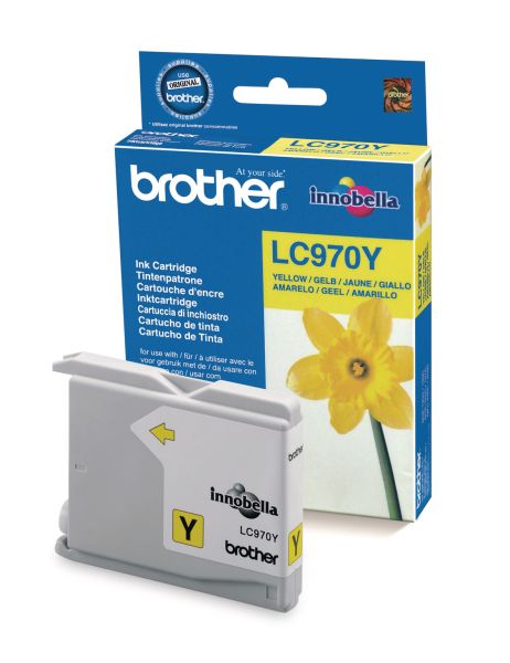 Brother tintenpatrone yellow lc-970y mfc-260c 300 seiten - Brother-lc-970y-4977766648523