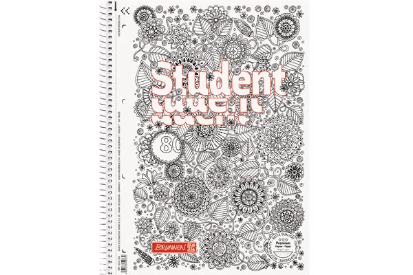 Brunnen collegeblock a4 1067428 kariert, 90g, zenart 80 blatt - Brunnen-1067428-4003273690370