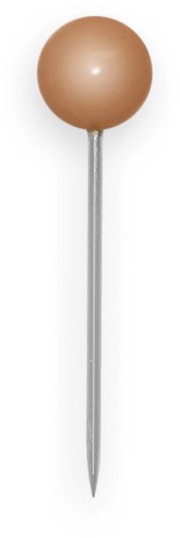 BÜroline landkartennadeln 4x20mm 115076 braun 100 stück - Bueroline-115076-7612532011930