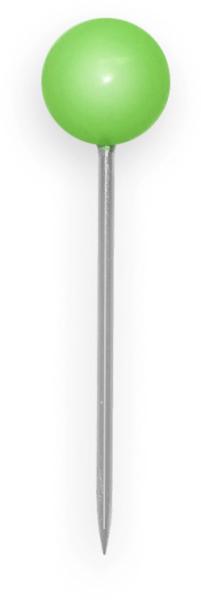 BÜroline landkartennadeln 4x20mm 115083 hellgrün 100 stück - Bueroline-115083-7612532012005