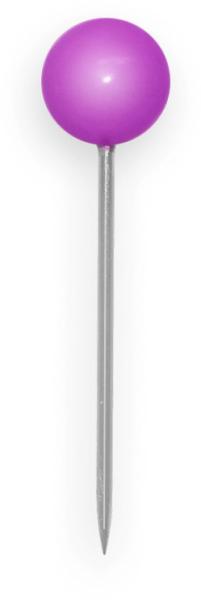 BÜroline landkartennadeln 4x20mm 115088 lila 100 stück - Bueroline-115088-7612532012012