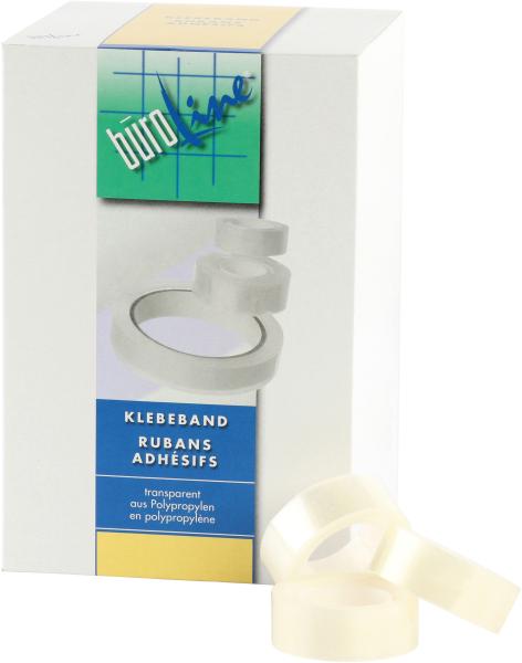BÜroline klebeband 19mmx10m 131252 transparent, reissfest - Bueroline-131252-7612532012388