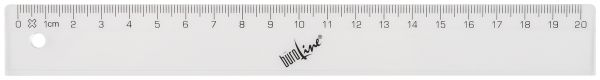 BÜroline massstab 20cm 303401 unzerbrechlich transparent - Bueroline-303401-7612532022349