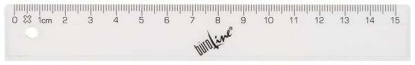 BÜroline massstab 15cm 303402 unzerbrechlich transparent - Bueroline-303402-7612532022356