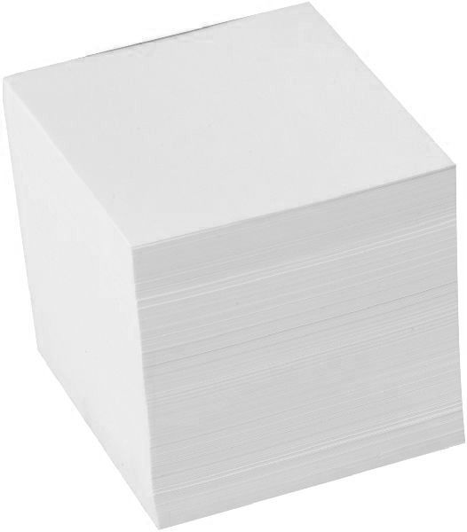 BÜroline zettelbox papier 98x98mm 376458 weiss, 80g 700 blatt - Bueroline-376458-7612532049582