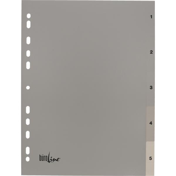 BÜroline register pp a4 40932 grau 1-5 - Bueroline-40932-7612532058096-02.jpg