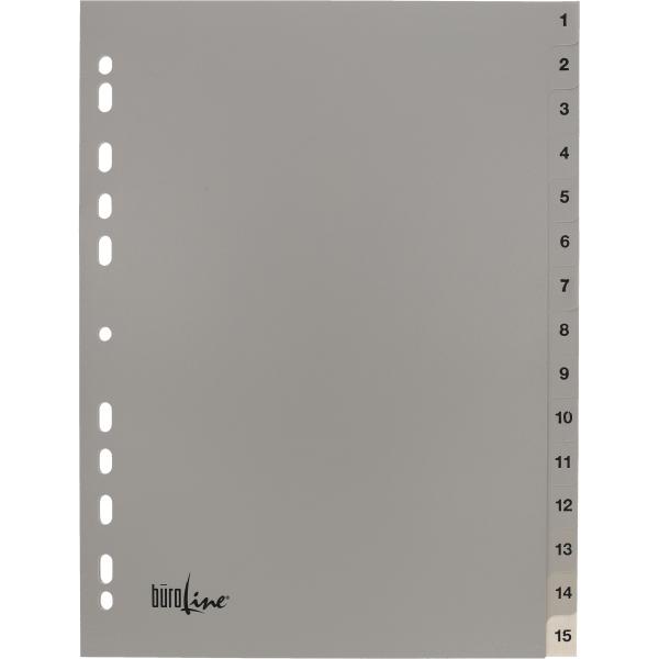 BÜroline register pp a4 40940 grau 1-15 - Bueroline-40940-7612532058133-02.jpg