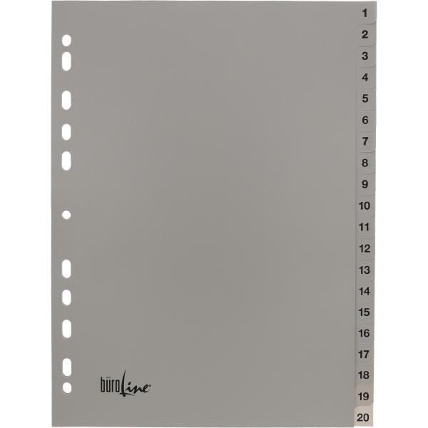 BÜroline register pp a4 40942 grau 1-20 - Bueroline-40942-7612532058140-02.jpg
