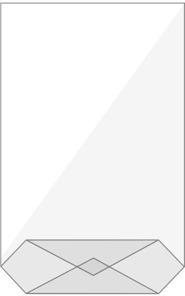 BÜroline kreuzboden beutel 160×270mm 423005 transparent 10 stück - Bueroline-423005-7612532009838