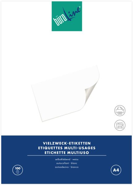 BÜroline etiketten 38,1x21,1mm 500057 weiss 6500 stück - Bueroline-500057-7612532026231
