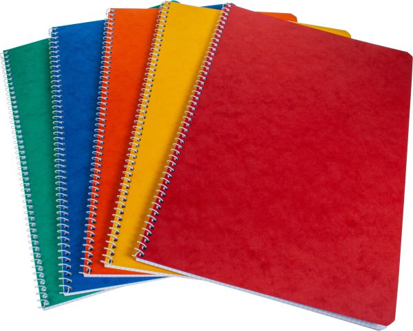 BÜroline spiralheft ass. a4 540280 kariert,4mm, 80g 48 blatt - Bueroline-540280-7612532012852